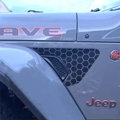Eagle, Mountain Topo & Honeycomb Fender Vent Decal for Jeep Wrangler JL / Gladiator JT (2018–2023) | Vinyl Graphics - 200000182:173#C-200000182:496#B-200000182:10#A-200000182:200006152#K-200000182:1052#G-  DRIVEN - 6