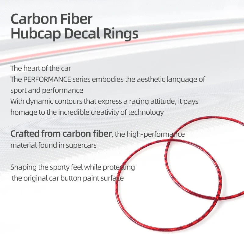 Carbon Fiber Wheel Rim Center Hub Cover for Ford F-150 SVT Raptor (2015–2020) | BetterHumz Red/Black