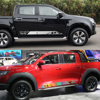 Mountain 4x4 Off-Road Door Side Decal | Universal Pickup Truck Vinyl Graphic - 200000182:173#Matt Black;5:361385#100x7.5cm-200000182:173#Matt Black;5:200000990#150x11cm-200000182:173#Matt Black;5:100014064#175x13cm-200000182:173#Matt Black;5:361386#190x14cm-200000182:175#Glossy Blue;5:361385#100x7.5cm-  DRIVEN - 3