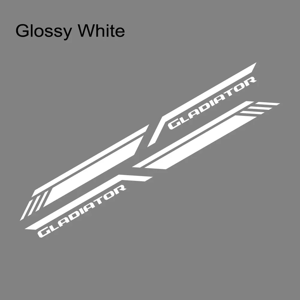 Trunk Side Stripe Decal for Jeep Gladiator JT | Pickup Truck Vinyl Graphic - 200000182:10#Glossy Red-200000182:691#Glossy Gray-200000182:366#Glossy Yellow-200000182:350852#Glossy Orange-200000182:29#Glossy White-  DRIVEN - 17