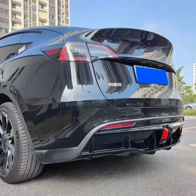 Glossy Black ABS Rear Bumper Diffuser Body Kit for Tesla Model 3 / Model Y (2016–2023) - 14:200001951#Model Y Carbon Look-14:200002130#Model Y Glossy Black-14:200003699#Model Y Matte Black-14:200004891#Model 3 Carbon Look-14:200004890#Model 3 Glossy Black-  DRIVEN - 3