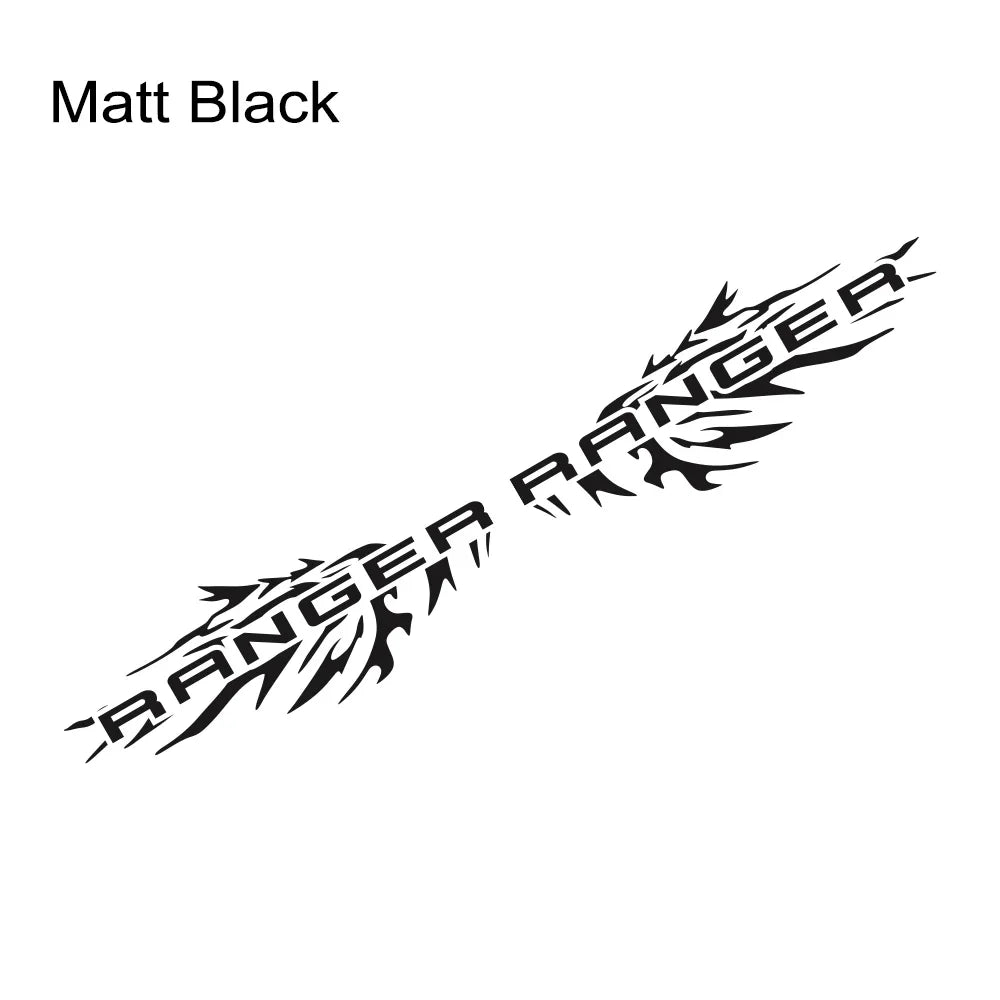 Splash Bed Side Decal for Ford Ranger Raptor XL / XLT / Lariat | 2-Piece Matte Vinyl Truck Graphic - 200000182:366#Matt Gold-200000182:496#Colorful Laser-200000182:175#Matt Black-200000182:193#Matt Silver-200000182:691#Carbon Fiber-  DRIVEN - 10