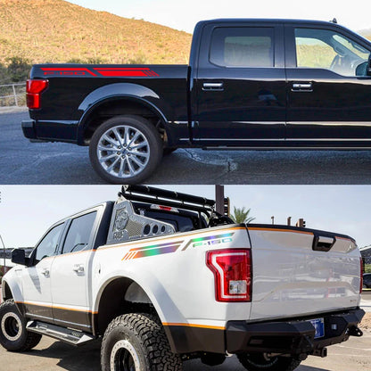 Bed Side Stripe Decal for Ford F-150 Raptor / Lariat / Limited | Pickup Vinyl Sticker - 200000182:29#Glossy White-200000182:193#Glossy Black-200000182:10#Glossy Red-200000182:691#Glossy Gray-200000182:366#Glossy Yellow-  DRIVEN - 4