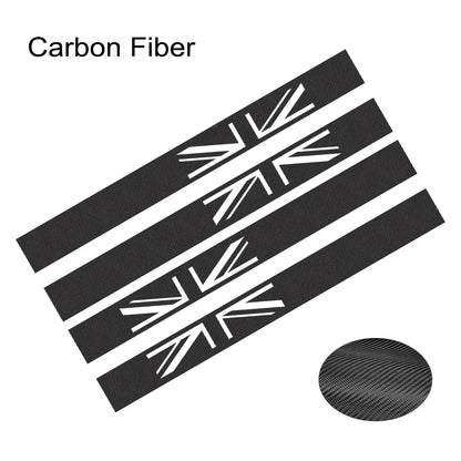 Union Jack Door Side Stripe Decal for Mini Cooper S (R55, R56, F55, F54, F60, R57, R59) | England Flag Vinyl - 200000182:350852#Matt Black-200000182:10#Glossy Red-200000182:175#Colorful Laser-200000182:366#Matt Silver-200000182:193#Glossy Black-  DRIVEN - 11