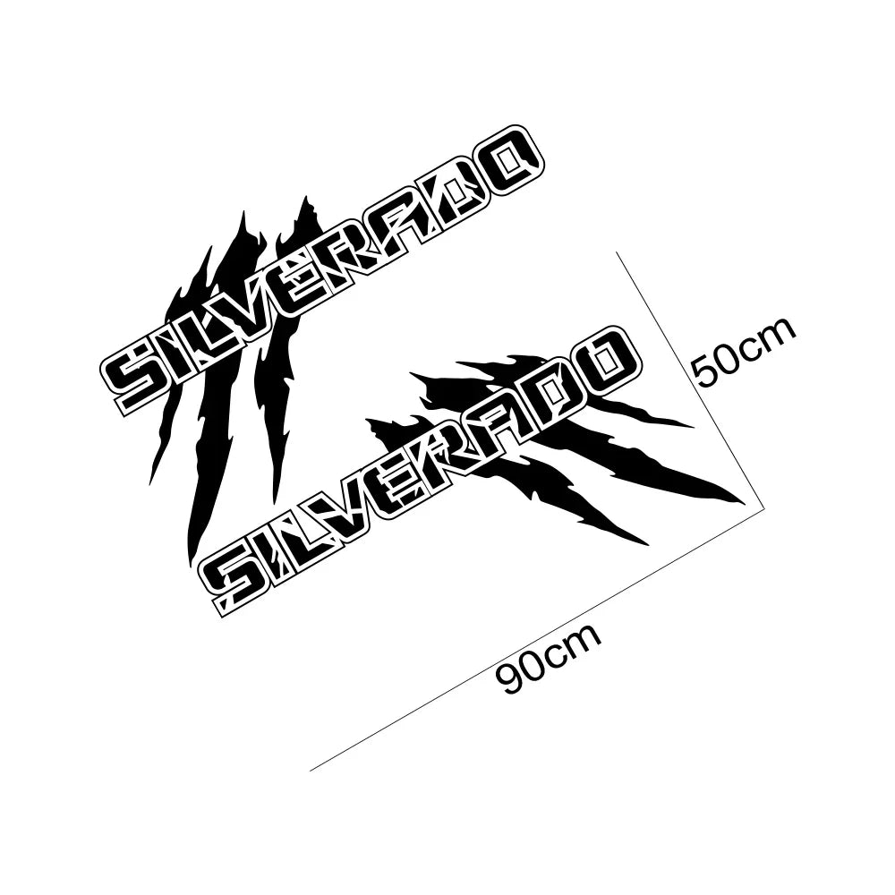 Claw Style Bed Side Decal for Chevrolet Silverado 1500 / 2500 / Z71 / S10 | Pickup Vinyl Graphic - 200000182:200013901#Carbon Fiber;5:361386#70x38.9cm-200000182:200013901#Carbon Fiber;5:100014064#90x50cm-200000182:200013901#Carbon Fiber;5:200000990#40x22cm-200000182:200013901#Carbon Fiber;5:361385#50x27.8cm-200000182:200211869#Colorful Laser;5:361386#70x38.9cm-  DRIVEN - 5