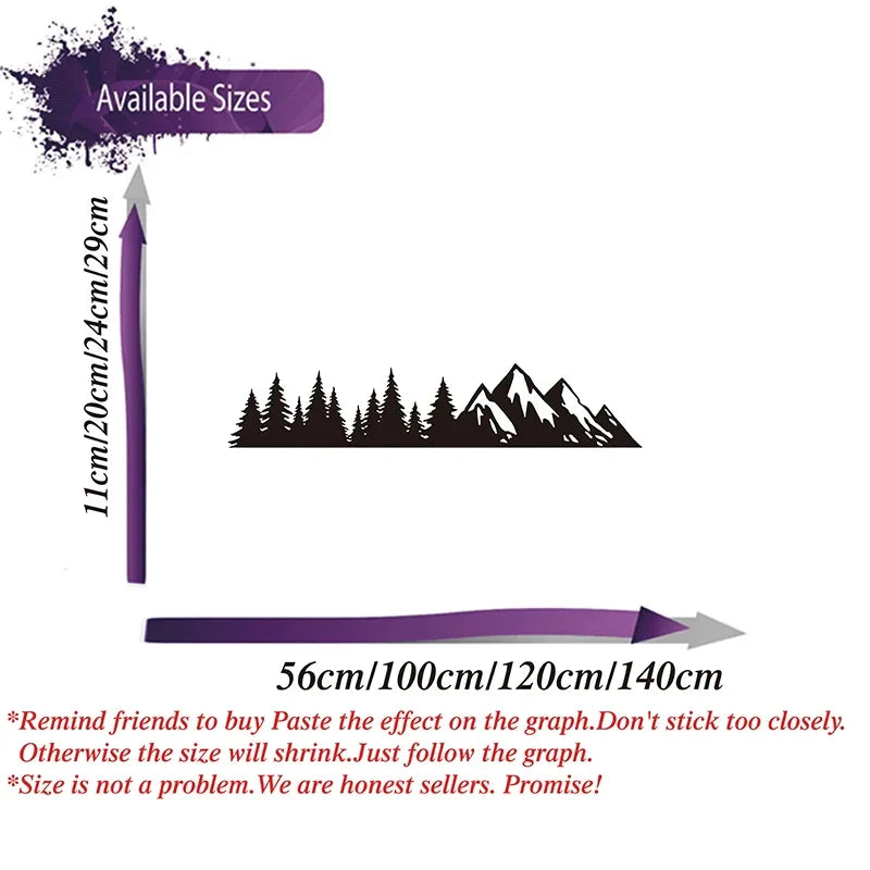 Jungle Forest Mountain Wall & Body Decal | Large Vinyl Sticker for SUV, 4x4, Camper & Off-Road - 200000182:175;5:4182#100cm x 20cm 1pc-200000182:175;5:4183#120cm x 24cm 1pc-200000182:193;5:200000990#140cm x 29cm 1pc-200000182:193;5:100014065#56cm x 11cm 1pc-200000182:193;5:4182#100cm x 20cm 1pc-  DRIVEN - 4