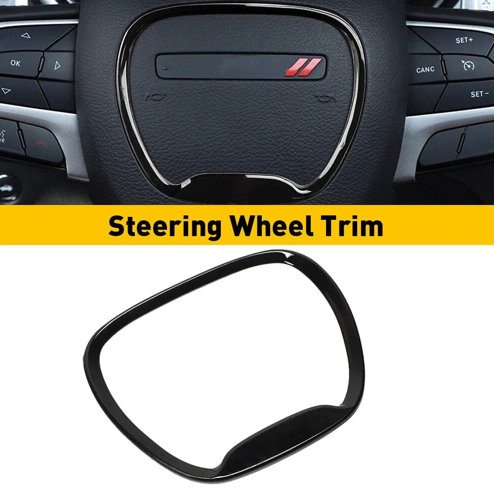 Steering Wheel Decoration Cover Trim Sticker for Dodge Challenger / Charger / Durango | OXILAM