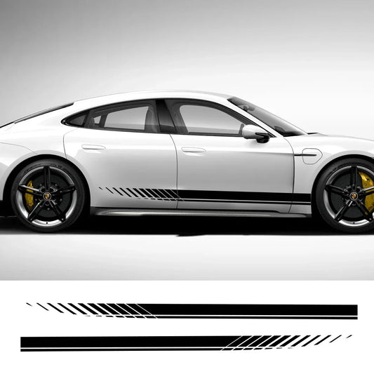 Door Side Vinyl Film Decal for Audi A3 / S3 / A4 / A6 / A7 / A8 / Q3 / Q5 | 2-Piece Body Sticker - 200000182:350853#Matt Sliver-  DRIVEN - 1