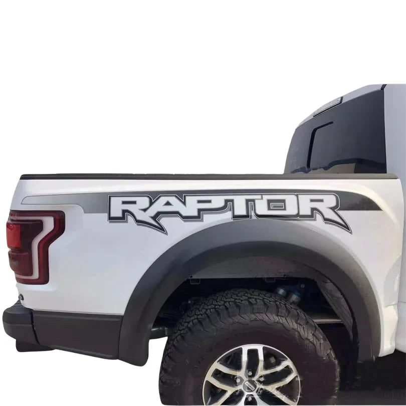 Black & Red Bedside Trunk Letter Graphics Decal for Ford F-150 Raptor (2015–2019) | Modified Vinyl Sticker - 200000182:193#black or white car-200000182:10#for red car-  DRIVEN - 4