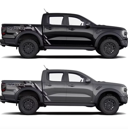Blackout Bedside, Tailgate & Bumper Decal Kit for Ford Ranger (2022–2024) | Precut Vinyl Graphics - <none>-  DRIVEN - 2