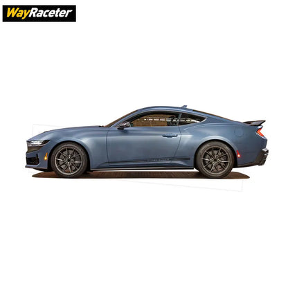 Carbon Fiber Door Side Stripe Skirt Decal for Ford Mustang (2020+) | Vinyl Sticker - 200000182:193#Glossy black-200000182:29#Glossy white-200000182:691#Glossy carbon black-200000182:10#Glossy red-200000182:350853#Reflective green-  DRIVEN - 4
