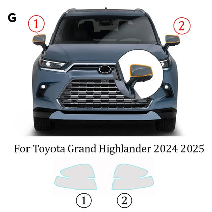Precut PPF for Toyota Grand Highlander (2024–2025) | TPU Headlight, Mirror, Pillar & Door Handle - 200000182:10#Door bowl Film;5:200000990# Transparent Film-200000182:691#B C Pillars Film;5:200000990# Transparent Film-200000182:29#Headlight Film;5:200000990# Transparent Film-200000182:193#Rearview Film;5:200000990# Transparent Film-  DRIVEN - 10