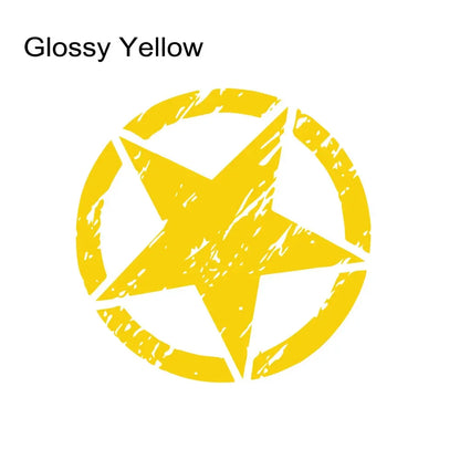 Hood & Door Star Decal for Jeep Cherokee / Patriot / Compass / Wrangler JK/JL/TJ/YJ | Vinyl Sticker - 200000182:691#Gray;5:200000990#35cm x 35cm 1pcs-200000182:29#White;5:361385#50cm x 50cm 1pcs-200000182:29#White;5:200000990#35cm x 35cm 1pcs-200000182:350852#Orange;5:200000990#35cm x 35cm 1pcs-200000182:10#Red;5:361385#50cm x 50cm 1pcs-  DRIVEN - 13