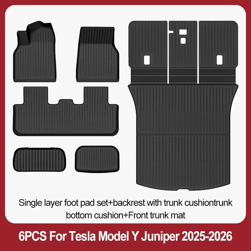 TPE Floor Mats & Luggage Mat for Tesla Model Y Juniper Premium / Performance (2025+) | All-Weather Set - 200000182:29#3PCS floor mats-200000182:10#6PCS sets-200000182:350852#5PCS sets-200000182:366#5PCS sets-200000182:175#7PCS sets-  DRIVEN - 24