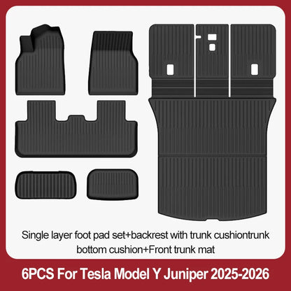 TPE Floor Mats & Luggage Mat for Tesla Model Y Juniper Premium / Performance (2025+) | All-Weather Set - 200000182:29#3PCS floor mats-200000182:10#6PCS sets-200000182:350852#5PCS sets-200000182:366#5PCS sets-200000182:175#7PCS sets-  DRIVEN - 24