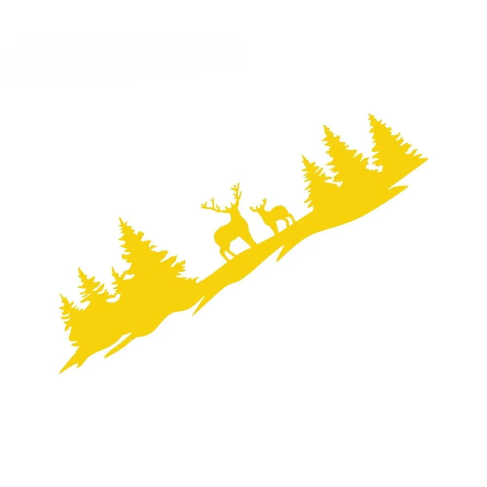 Hunting Deer & Trees Tailgate Decal | 4x4 Off-Road Vinyl Sticker for Pickup Trucks & SUVs - 200000182:350850#Carbon Fiber;5:361385#135x38.7cm-200000182:350850#Carbon Fiber;5:361386#150x43cm-200000182:496#Silver;5:361386#150x43cm-200000182:350686#Gold;5:200000990#100x28.6cm-200000182:350686#Gold;5:361385#135x38.7cm-  DRIVEN - 17