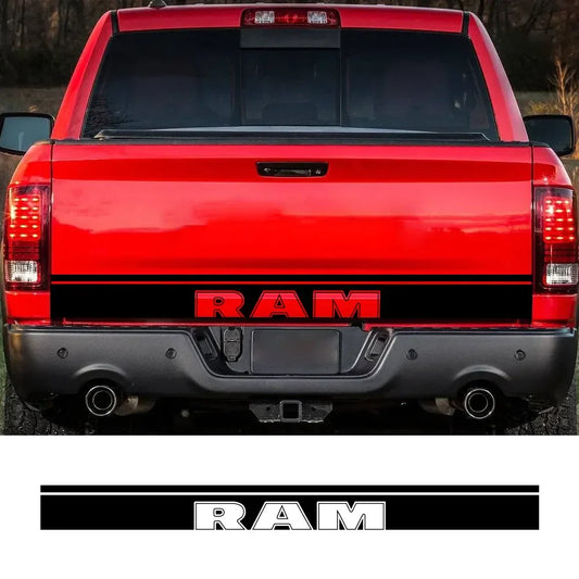 Rear Tailgate Letter Graphic Decal for Dodge RAM 1500 / 2500 | Custom Vinyl Truck Sticker - 200000182:691#Glossy Gray-  DRIVEN - 2