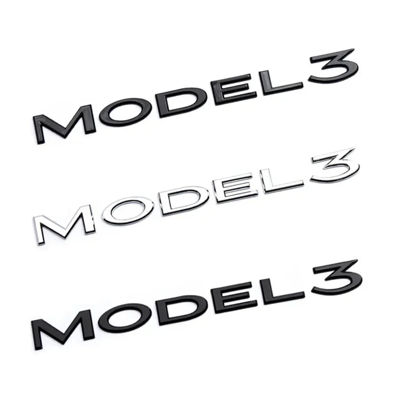 Original 3D ABS Letter Logo Emblem for Tesla Model 3 / Model Y | Rear Tailgate Trunk Badge - 200000182:10#MODEL Y Gloss Black-200000182:350852#MODEL Y Matte Black-200000182:366#MODEL Y Silver-200000182:193#MODEL 3 Gloss Black-200000182:29#MODEL 3 Matte Black-  DRIVEN - 4