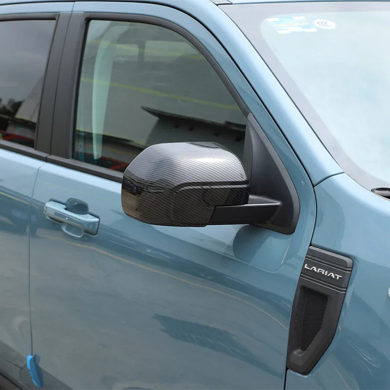 ABS Rearview Side Mirror Decoration Cover for Ford Maverick (2022) | Carbon Fiber / Black / Silver