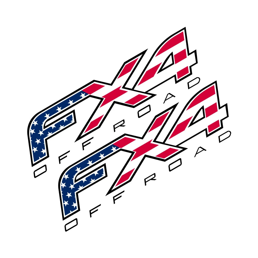 American FX4 Off-Road Sticker for Ford Ranger / F-150 / Raptor | 2-Piece Vinyl Decal - 200000182:193#American Style FX4;355:203282824#2 Pairs;5:200000990#17x4.6cm-200000182:193#American Style FX4;355:203282823#1 Pair;5:200000990#17x4.6cm-  DRIVEN - 7