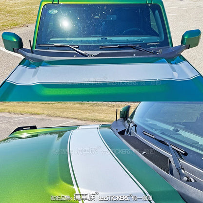 Body & Hood Sport Decoration Stripe Vinyl Kit | Custom KK Graphics for Ford Raptor - 200000182:29#Left right grey-200000182:193#Engine hood gray-200000182:691#Left right black-  DRIVEN - 7