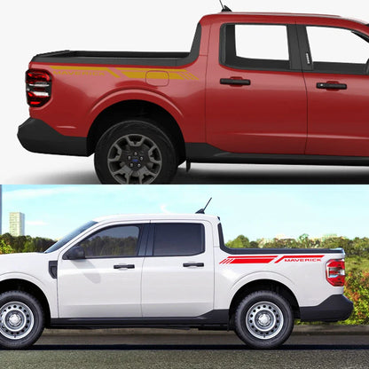 Trunk Side Stripe Decal for Ford Maverick XL / XLT / Lariat | Pickup Bed Vinyl Sticker - 200000182:29#Glossy White-200000182:193#Glossy Black-200000182:771#Carbon Fiber-200000182:200004890#Matt Black-200000182:200006152#Colorful Laser-  DRIVEN - 4