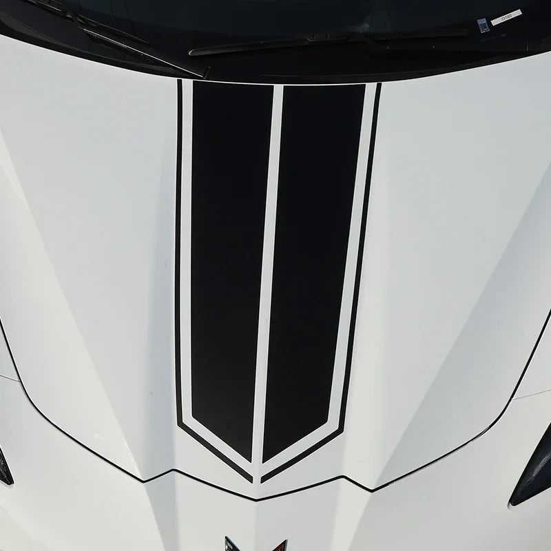 Engine Hood Stripe Sticker for Chevrolet Corvette C8 Stingray / Z51 / Z06 (2020–2025) | Suetlcoity