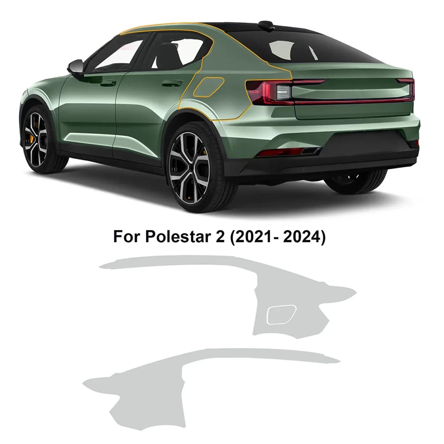 Precut PPF for Polestar 2 (2021–2025) | TPU Paint Protection Film Clear Bra - 200000182:193#Rear Trunk;5:200000990#Clear Film-200000182:175#Rear Side;5:200000990#Clear Film-200000182:10#Front;5:200000990#Clear Film-200000182:691#Whole Set;5:200000990#Clear Film-200000182:29#Hood;5:200000990#Clear Film-  DRIVEN - 8