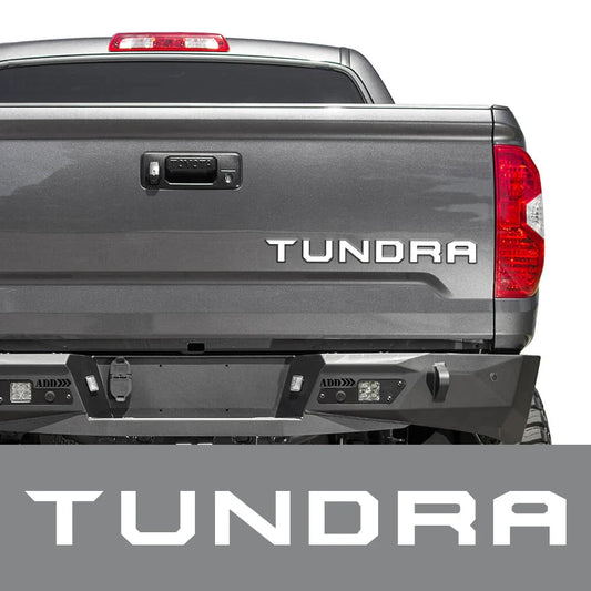 Tailgate Insert & Indent Letter Decal for Toyota Tundra (2014–2019) | Vinyl Pickup Sticker - 200000182:350850#Carbon Fiber-  DRIVEN - 1