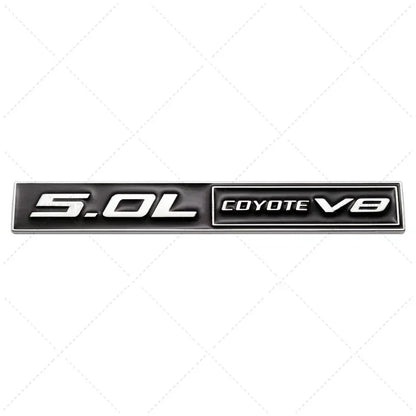 3D Metal 5.0 COYOTE V8 Trunk & Fender Emblem | Ford Mustang Badge Accessory - 200000182:350852#Full Black-200000182:691#Black Red-200000182:10#Red Black-200000182:193#Silver Red-200000182:29#Silver Black-  DRIVEN - 4