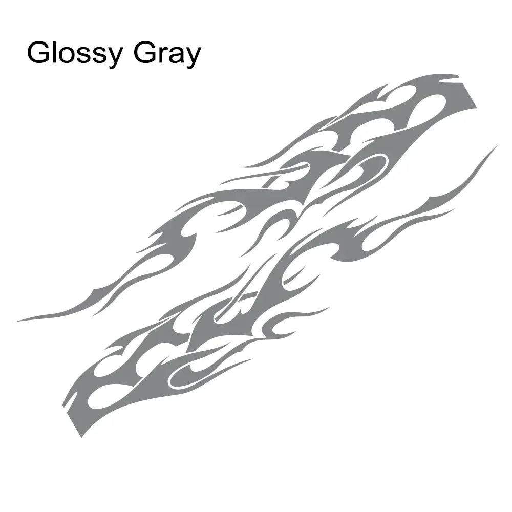 Flame Graphics Side Body Sticker | 2-Piece Universal Vinyl Sports Racing Decal - 200000182:193#Glossy Black;5:361385#150cmx25cm-200000182:29#Glossy White;5:361385#150cmx25cm-200000182:691#Glossy Gray;5:361385#150cmx25cm-200000182:10#Glossy Red;5:361385#150cmx25cm-200000182:350852#Matt Black;5:361385#150cmx25cm-  DRIVEN - 7