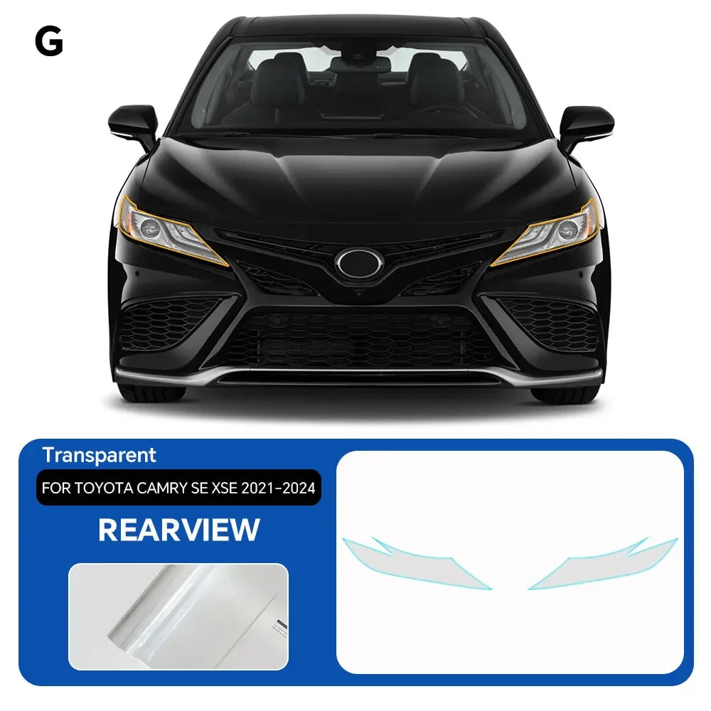 Precut PPF for Toyota Camry SE / XSE (2021–2024) | TPU Headlight & Mirror Paint Protection - 200000182:193#Headlight Film;5:200000990#Transparent Film-200000182:29#Rearview Film;5:200000990#Transparent Film-  DRIVEN - 8