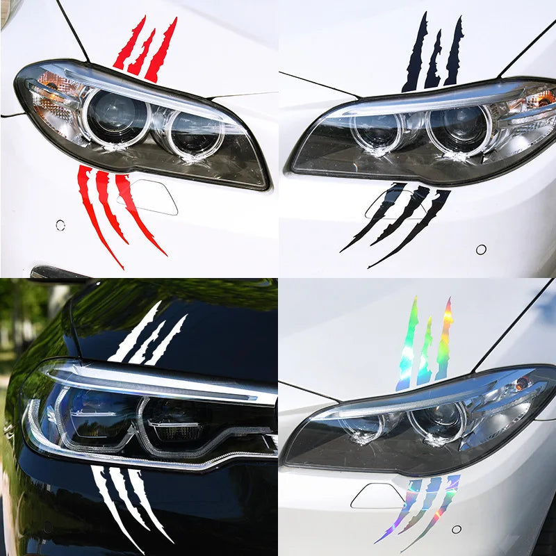 Ghost Claw Hood Vinyl Sticker | Creative Reflective Modification Decal for Cars - 200000182:29#Lights eyebrow White-200000182:193#Lights eyebrow Black-200000182:10#Lights eyebrow blue-200000182:691#Lights eyebrow Red-200000182:366#Lights hood Black-  DRIVEN - 5