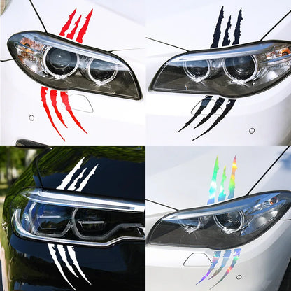 Ghost Claw Hood Vinyl Sticker | Creative Reflective Modification Decal for Cars - 200000182:29#Lights eyebrow White-200000182:193#Lights eyebrow Black-200000182:10#Lights eyebrow blue-200000182:691#Lights eyebrow Red-200000182:366#Lights hood Black-  DRIVEN - 5