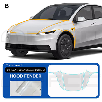 Precut PPF for Tesla Model Y Standard (2026+) | TPU Paint Protection Film Clear Bra - 200000182:173#Front and Hood;355:203282823#With Tools;5:200000990#Transparent Film-200000182:29#Hood;355:203282823#With Tools;5:200000990#Transparent Film-200000182:691#Doors;355:203282823#With Tools;5:200000990#Transparent Film-200000182:10#Rear Trunk;355:203282823#With Tools;5:200000990#Transparent Film-200000182:175#Whole Set;355:203282823#With Tools;5:200000990#Transparent Film-  DRIVEN - 8
