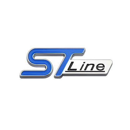 3D Metal ST Line Trunk Badge | Ford Focus / Mondeo / Kuga / Ecosport Emblem - 200000182:350686#Silver Blue;5:361385#7.9 x 2.7cm-200000182:496#Black Blue;5:361385#7.9 x 2.7cm-200000182:173#Silver Yellow;5:361385#7.9 x 2.7cm-200000182:175#Black Yellow;5:361385#7.9 x 2.7cm-200000182:350850#Black Green;5:361385#7.9 x 2.7cm-  DRIVEN - 7