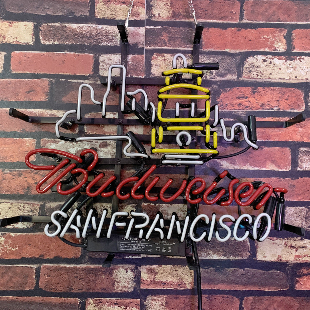 San Francisco City Syline Budweiser Neon Signs - MEXC044-  DRIVEN - 5