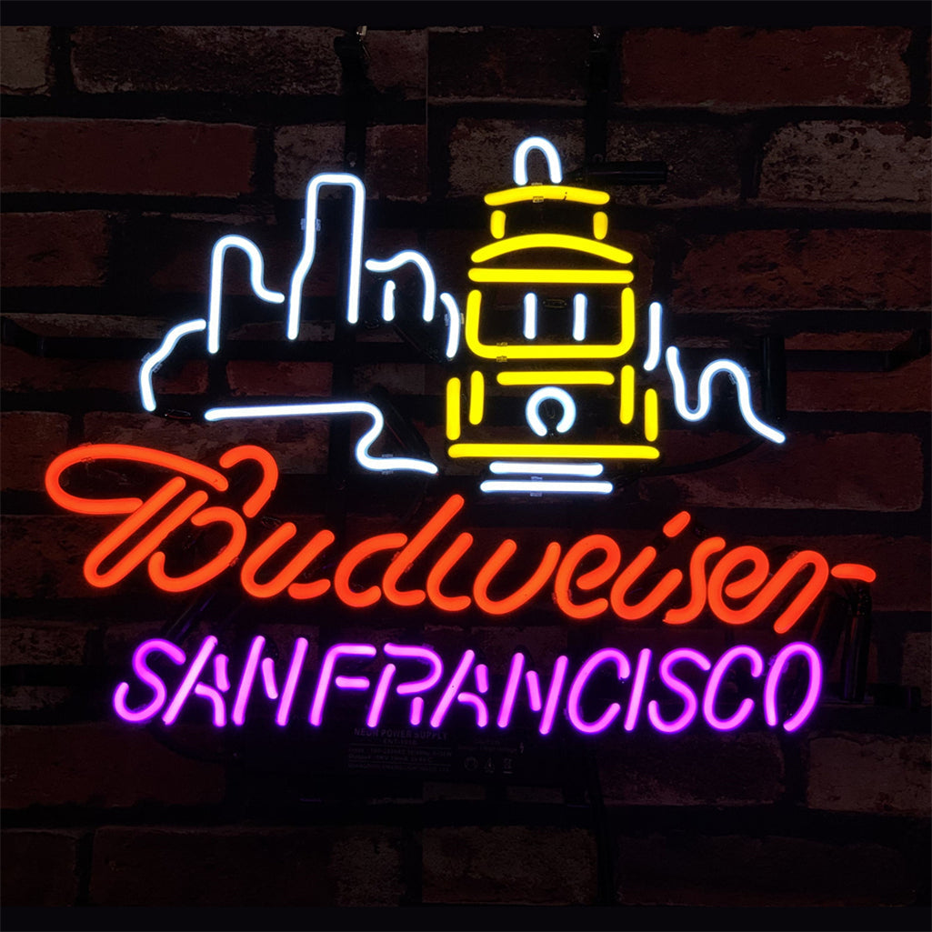 San Francisco City Syline Budweiser Neon Signs - MEXC044-  DRIVEN - 2