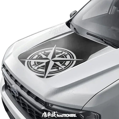 Dedicated Hood Trim Decal Film for Ford Maverick | Premium Color Change Vinyl - 200000182:496#H  black-200000182:173#G black-200000182:200013901#other colors-200000182:350686#J black-200000182:350852#D black-  DRIVEN - 17