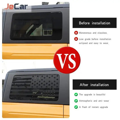 Rear Window Tint Decal Ornament for Ford Bronco (2021+) | PVC Privacy Sticker - 200000182:691#PVC C-200000182:29#PVC B-200000182:193#PVC A-200000182:366#soft carbonfiber D-200000182:350852#PVC D-  DRIVEN - 4