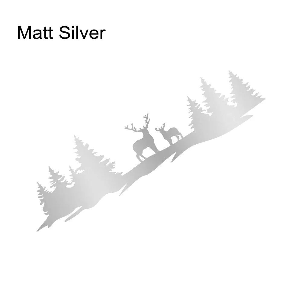 Hunting Deer & Trees Tailgate Decal | 4x4 Off-Road Vinyl Sticker for Pickup Trucks & SUVs - 200000182:350850#Carbon Fiber;5:361385#135x38.7cm-200000182:350850#Carbon Fiber;5:361386#150x43cm-200000182:496#Silver;5:361386#150x43cm-200000182:350686#Gold;5:200000990#100x28.6cm-200000182:350686#Gold;5:361385#135x38.7cm-  DRIVEN - 12