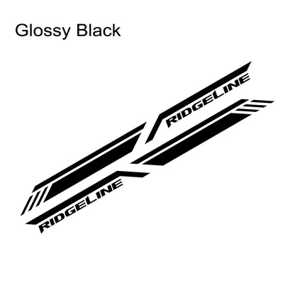 4x4 Trunk Side Stripe Decal for Honda Ridgeline | Vinyl Truck Graphics - 200000182:350852#Glossy Orange-200000182:366#Glossy Yellow-200000182:691#Glossy Gray-200000182:10#Glossy Red-200000182:496#Matt Silver-  DRIVEN - 9