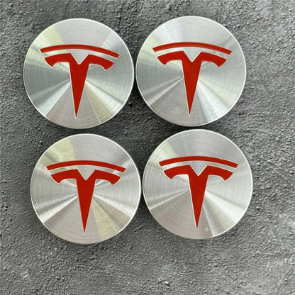 56mm Wheel Center Caps for Tesla Model 3 / Y / S / X | 4-Piece Original Style Hub Cover Set - 14:200002130#Wire-drawing Sliver-14:200004891#Matte Black-14:350853#Red Silver-14:10#Brilliant Silver-14:350852#Matte Black Balck-  DRIVEN - 12
