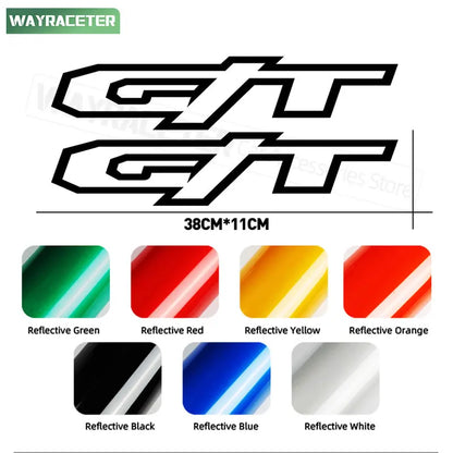 GT Rear Trunk Side Body Graphic Decal for Dodge RAM 1500 (2021–2024) | 2-Piece Vinyl Sticker - 200000182:193#Reflective black-200000182:29#Reflective white-200000182:10#Reflective red-200000182:366#Reflective yellow-200000182:175#Reflective green-  DRIVEN - 3