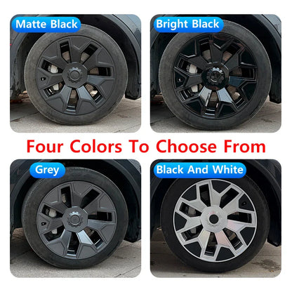 19" Replacement Hub Cap Wheel Covers for Tesla Model Y (2026) | 4-Piece Set