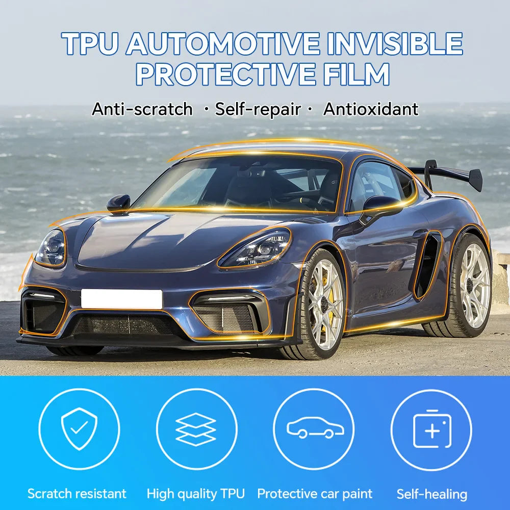 Precut PPF for Porsche 718 Spyder / Cayman GT4 / GT4 RS (2019–2023) | TPU Paint Protection Film - 200000182:350853#Rear Roof;5:200000990#Clear Film-200000182:350686#Front;5:200000990#Clear Film-200000182:350850#Hood;5:200000990#Clear Film-200000182:10#Roof Window;5:200000990#Clear Film-200000182:350852#Door;5:200000990#Clear Film-  DRIVEN - 4