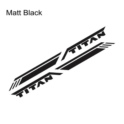 Trunk Side Stripe Decal for Nissan Titan Pro-4X | Pickup Truck Vinyl Graphic - 200000182:10#Glossy Red-200000182:350852#Glossy Orange-200000182:1052#Colorful Laser-200000182:350850#Matt Black-200000182:350853#Carbon Fiber-  DRIVEN - 13