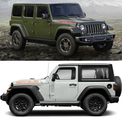 Jeep Wrangler Hood & Side Vinyl Decal – Motor Graphic Bonnet Sticker | JK, JL, TJ, Unlimited - 200000182:10-200000182:175#gray-200000182:366-200000182:350852-200000182:350850-  DRIVEN - 4