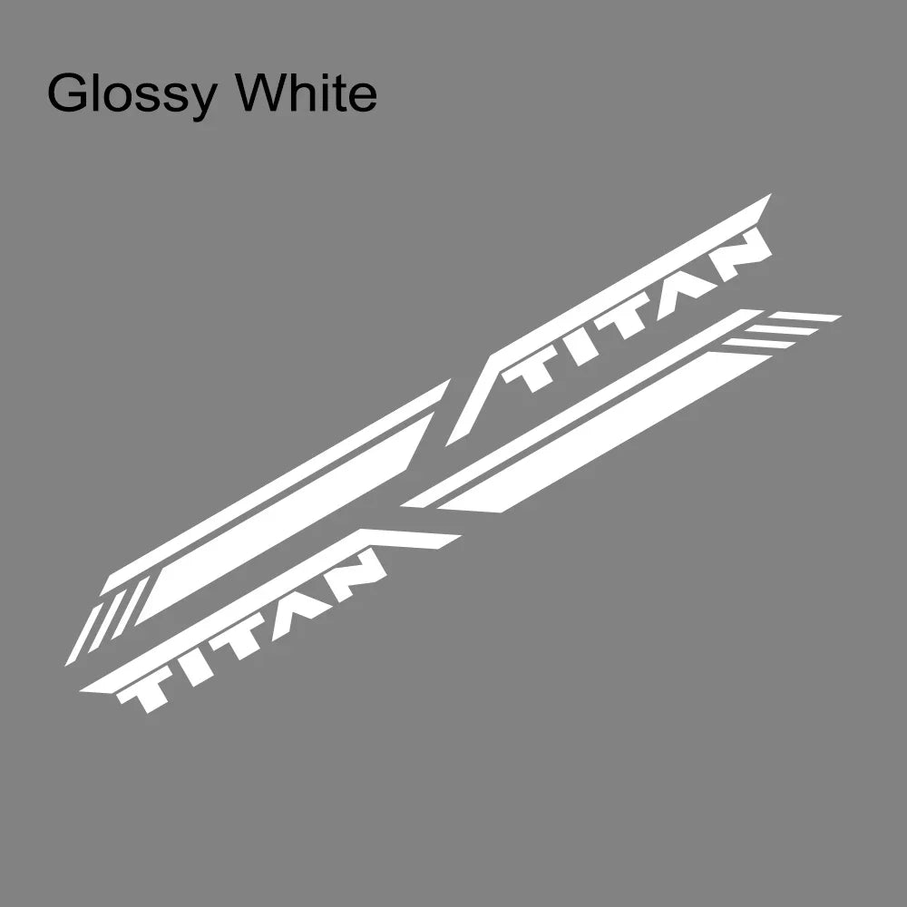 Trunk Side Stripe Decal for Nissan Titan Pro-4X | Pickup Truck Vinyl Graphic - 200000182:10#Glossy Red-200000182:350852#Glossy Orange-200000182:1052#Colorful Laser-200000182:350850#Matt Black-200000182:350853#Carbon Fiber-  DRIVEN - 14