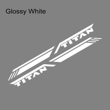 Trunk Side Stripe Decal for Nissan Titan Pro-4X | Pickup Truck Vinyl Graphic - 200000182:10#Glossy Red-200000182:350852#Glossy Orange-200000182:1052#Colorful Laser-200000182:350850#Matt Black-200000182:350853#Carbon Fiber-  DRIVEN - 14